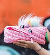 ZIPIT Unicorn Pencil Case for Girls, Cute Pencil Pouch, Holds Up to 30 Pens, Machine Washable, Ma...