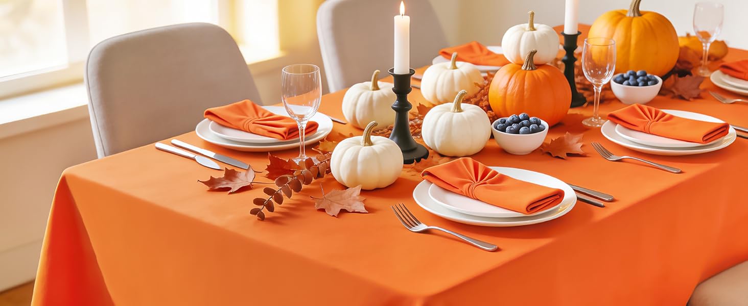 Orange Tablecloth