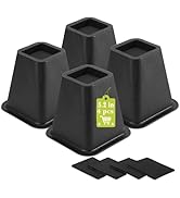 Yookwutar 4 Pack Furniture Risers 6 Inch, Bed Risers Heavy Duty for Table Desk Couch Chair Sofa C...