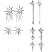 Beaupretty 8 Pieces Star Hair Pins Decorative Sparkly Hairpins Hair Styling Pins Women Rhinestone...