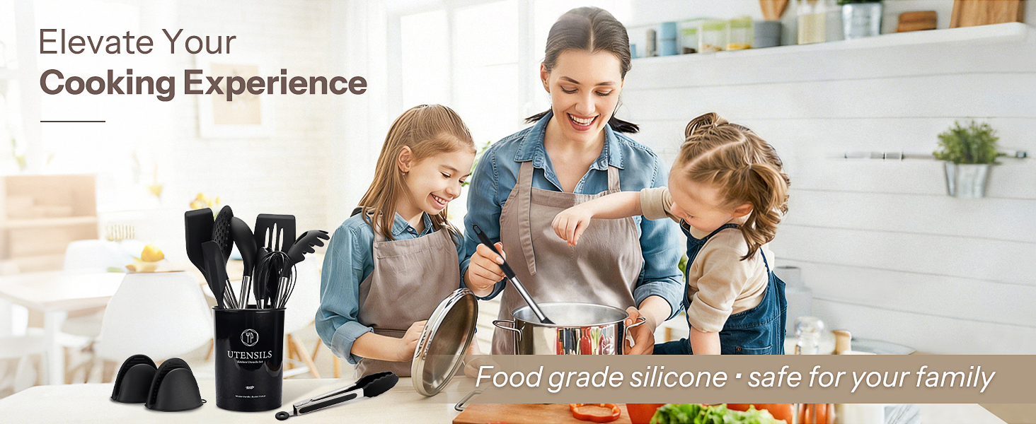 silicone kitchen utensils set