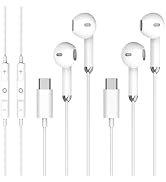 USBC Headphones for iPhone 17 16 15,for Apple Wired Earbuds with Microphone & Remote Control [Cle...