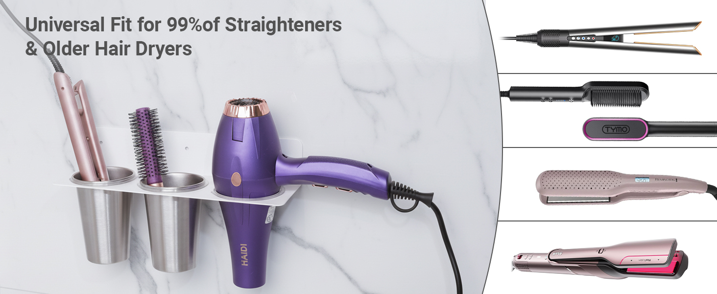 wall hair tool organizer