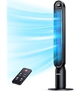 VAGKRI Tower Fan 42" Oscillating Tower Fan with 4 Modes, 4 Wind Speeds, 15H Timers, 90°Oscillatio...