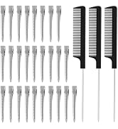 Mia Klein Metal Hair Clips 24Pcs Duckbill Clips for Women Hair Styling And Hair Roller(3.5inch Si...