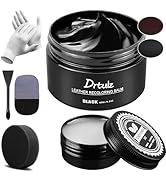 drtulz Black Leather Recoloring Balm, Leather Color Restorer Conditioner, Leather Repair Kits for...