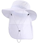 Home Prefer Outdoor UPF50+ Kids Sun Hat Wide Brim Fishing Hat with Neck Flap