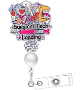 Surgical Tech Badge Reel Retractable - Cosmisun Surgical Technician Badge Holder Retractable Clip...