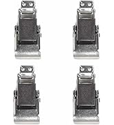 TCH Hardware 4 Pack Heavy Duty Stainless Steel Spring Loaded Toggle Draw Latch & Strike
