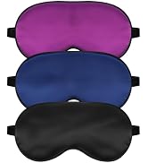 Sleep Mask, Silk Eye Mask for Sleeping with Adjustable Strap, Blindfold Eyeshade for Men & Women,...