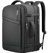 Naukay Travel Backpack for Women Men, Expandable Carry on Backpack, Water Resistant Extra Large B...