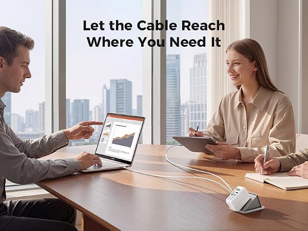 charger with retractable cable