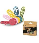 Xuuza Magnetic Cable Ties Silicone Cable Ties Charging Cord Organizer For Travel Cable Management...