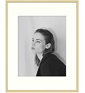 Golden State Art, 11x14 Aluminum Photo Frame with Ivory Mat for 8x10 Pictures - Sawtooth Hangers,...