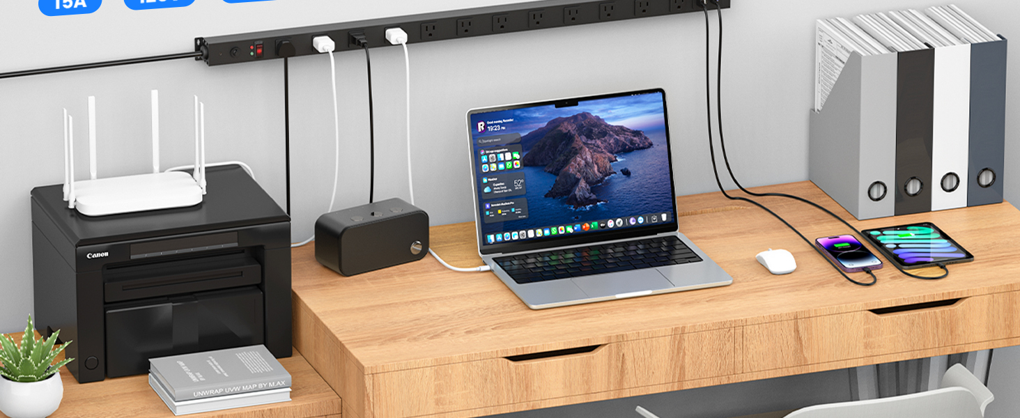 wall mounted power strip