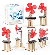 6 Pack STEM Science Kits for Kids Age 8-12, Solar Powered Fan 8-10, STEM Building Toys for Boys G...