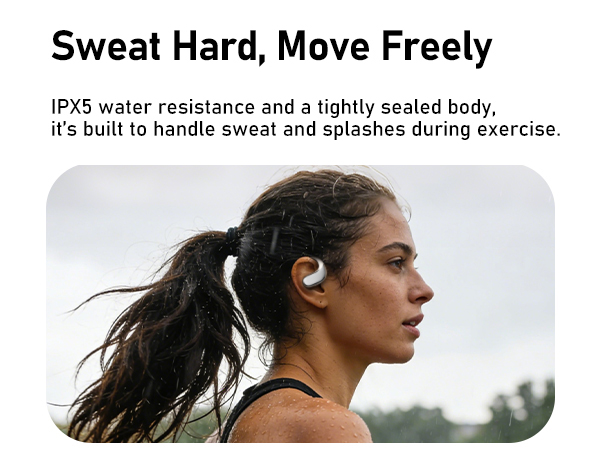 IPX5 water resistance