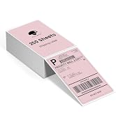 Phomemo 4x6 Thermal Shipping Label Pink, Commercial Grade, 250 Sheets/Stack | No BPA & BPS, Water...