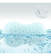 Sunlit Bath Jello Mini Gel Bath Pillows, Lumbar Pillow for Bathtub, Back Support Pillow, Gel Pill...