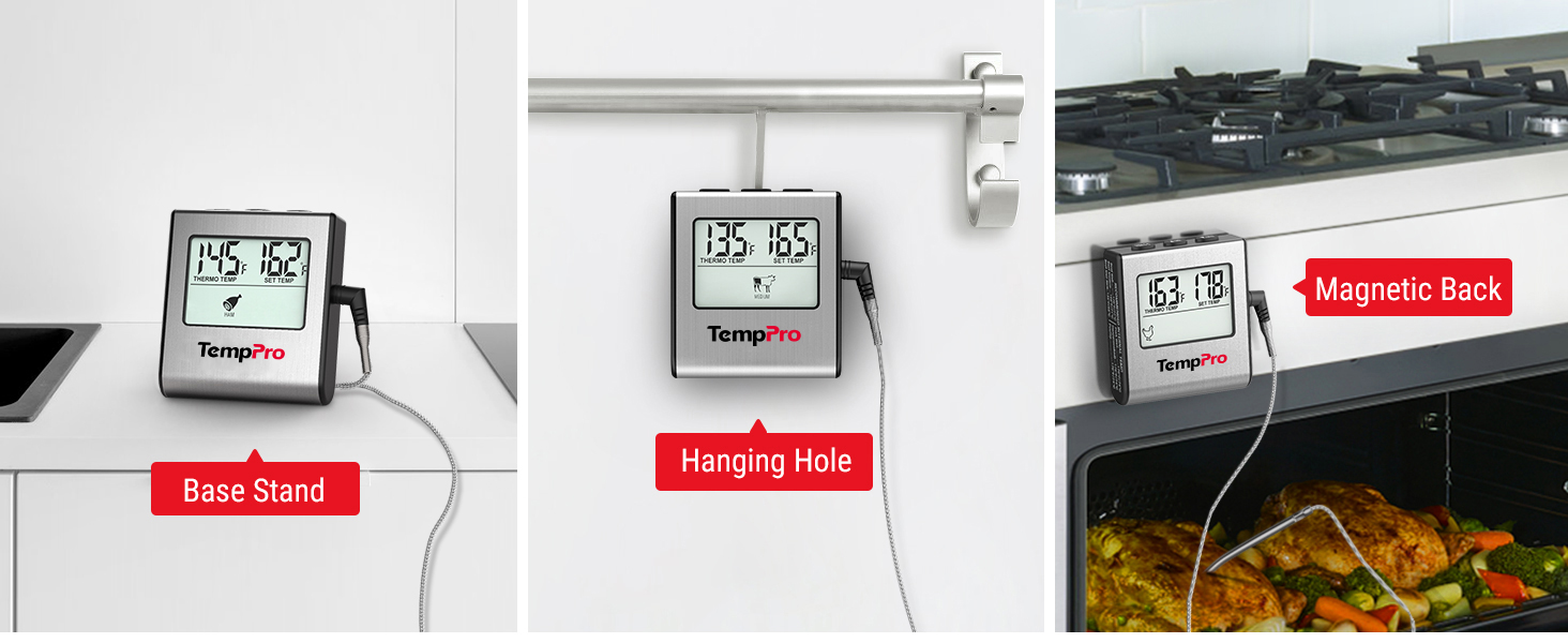 digital meat thermometer with probe