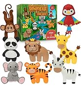 Craftorama Sewing Kit for Kids, Fun and Educational Animal Craft Set for Boys and Girls Age 7-12,...