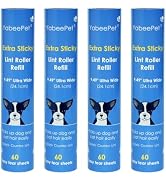 9.49'' Extra Sticky Large Lint Roller Refills, 4-Pack Giant Roller Refills for Carpets, Couch, Fl...