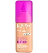 NYX PROFESSIONAL MAKEUP Make 'Em Wonder Liquid Foundation, 24HR Foundation Makeup With A Soft Mat...