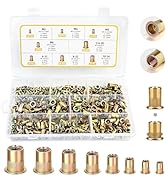 Duratl Rivet Nut Tool Kit, 320pcs SAE & Metric Rivet Nut Assortment Kit (M3-M6, #6-32, #8-32, #10...