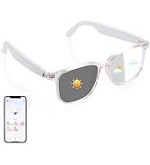 HAIXINDA AI Smart Glasses, Bluetooth Audio Glasses with Real-Time Translator (164 Languages), Fre...
