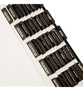 Lumintutu Laminated Bible Tabs, Gold Foil Large Print Lettering, 75 Tabs Bible Study Journaling S...