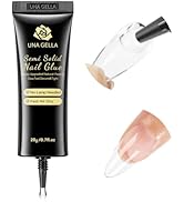 UNA GELLA Super Strong Nail Glue for Press On Nails: 20g, Soft Gel Nail Tips No Lamp Need, Fast-c...