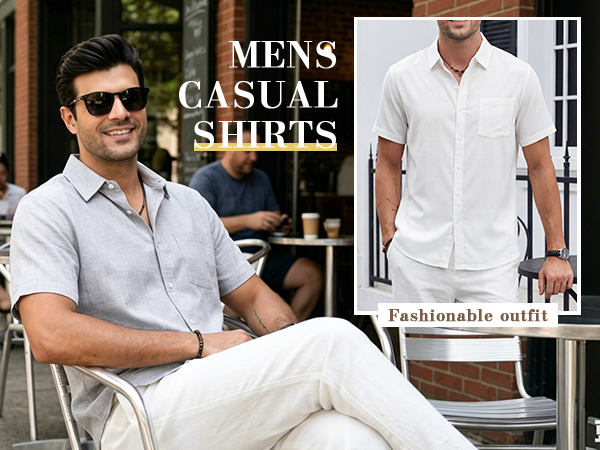 mens shirts casual