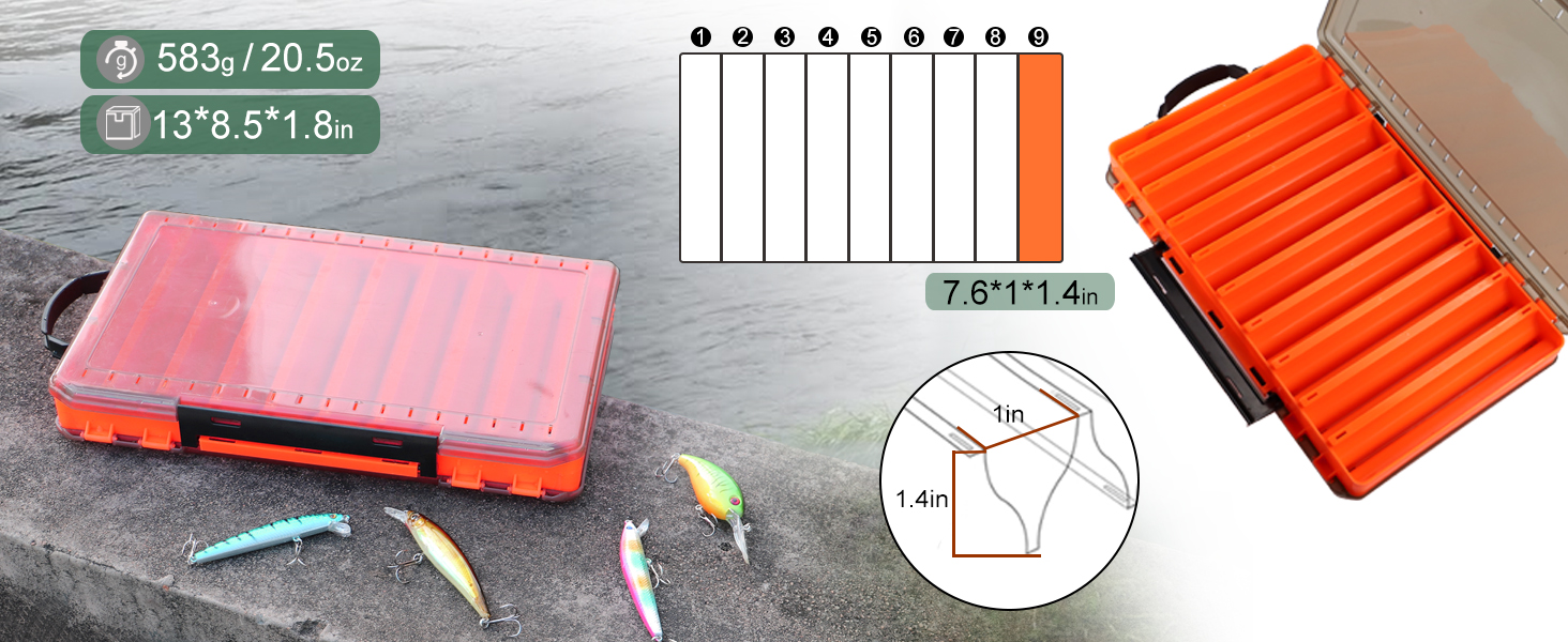 double sided tackle box