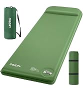 OGERY Self-Inflating Sleeping Pad with Built-in Foot Pump, 3" Memory Camping Mattress Pad, Quiet ...