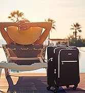 BAGSMART Carry On Luggage 20 Inch,Softside Expandable Suitcase with Spinner Wheels, Luggage 22x14...