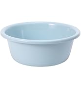 HAOHIZE Round Plastic Wash Basin, Portable Vegetable Fruit Dish Tub Thicked Wash Basin Small Size...