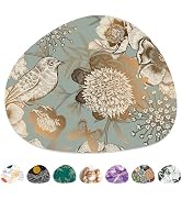 Niniubye Mouse Pad, Premium-Textured Oval Computer Pad, 8.7" x 7.1" Thick 3 mm Anti-Slip Waterpro...