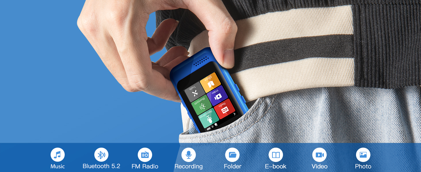 Portable lightweigh music player