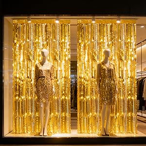 Gold Foil Fringe Curtain