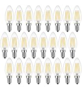 ANWIO B11 LED Filament Bulb E12 Candelabra Base 4.5W(60W Equivalent), Dimmable 2700K Warm White C...