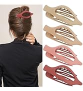 Atoden Flat Hair Clips for Women Lay Flat Hair Claw Clips for Thin Thick Hair 4Pcs French Concord...