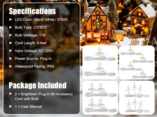 Accessory Cord with LED Bulb
