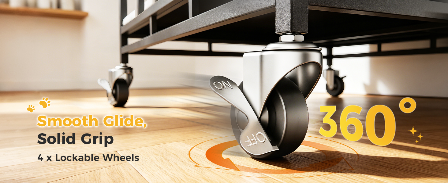 lockable caster wheels