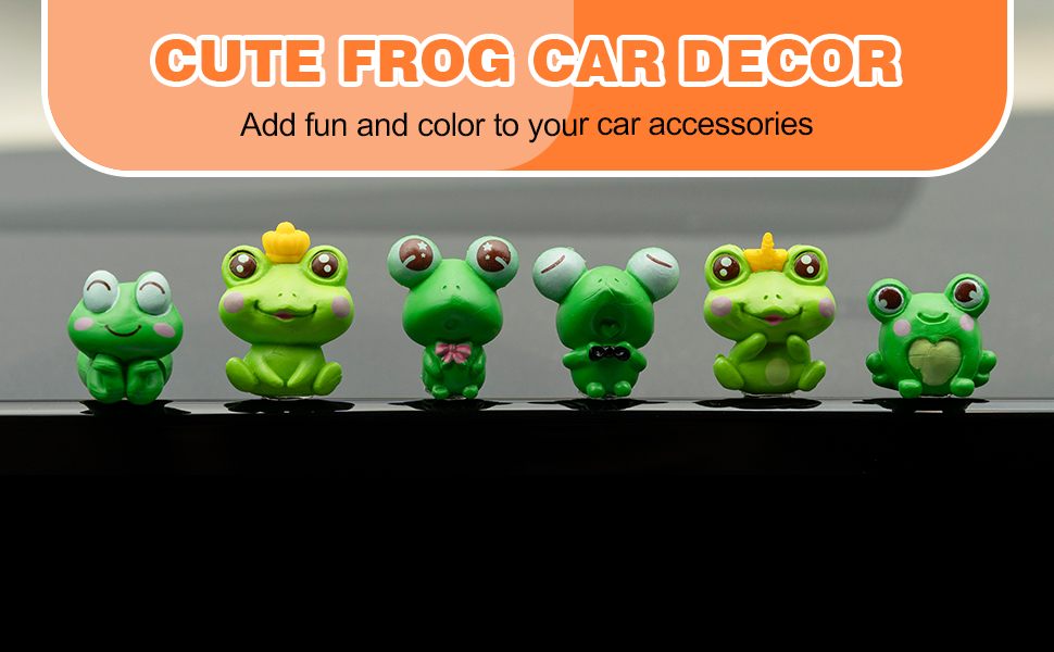 car frog decor
