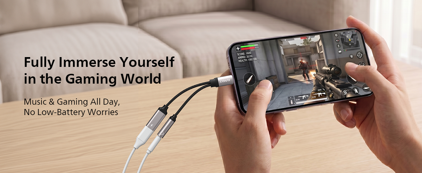 Music&Gaming all day,No low-battery worries