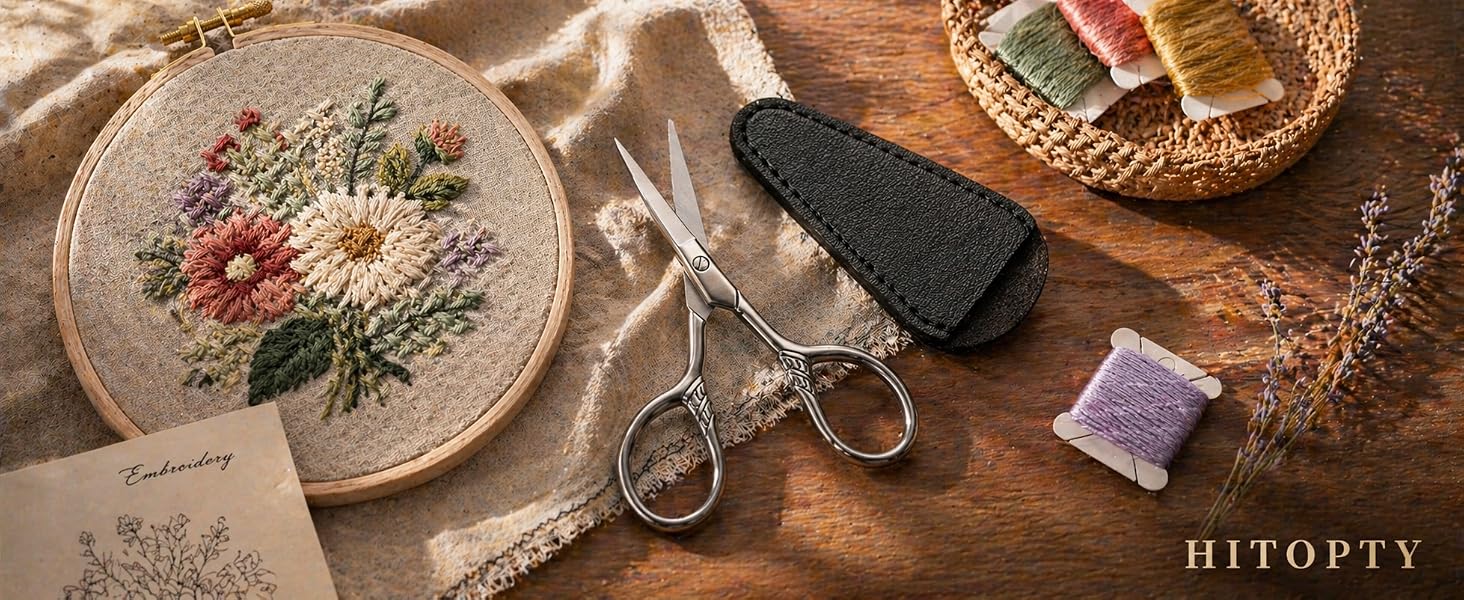 Small scissors sharp precision scissor with case 1