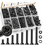mankk 1010PCS M3 Countersunk Screws Assortment Kit Flat Head Screws M3 x 6/8/10/12/16/20/25/30mm ...