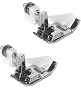 2Pcs Silver Blind Stitch Hem Foot Sewing Machine Presser Foot Fit for Most Low Shank Snap-On Sing...
