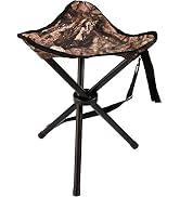 Ameristep Portable Folding Design Hunting Lightweight Heavy-Duty Tripod Stool, Mossy Oak Break-Up...