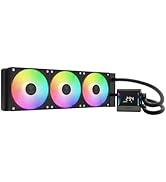 GAMDIAS CHIONE E4 360mm AIO CPU Liquid Cooler, Real-time Digital Display Patented PWM Pump, Hidde...